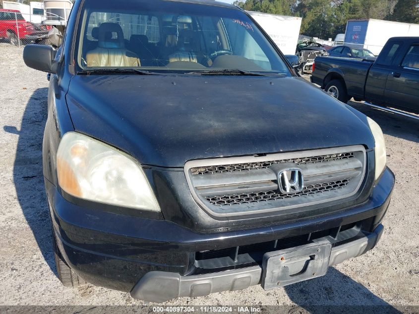 2005 Honda Pilot Ex-L VIN: 5FNYF18585B036695 Lot: 40897304