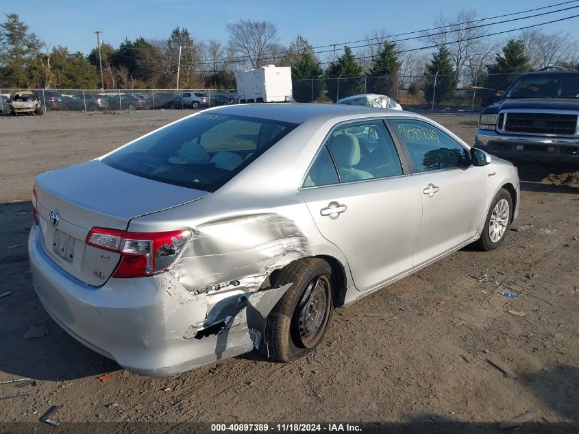 VIN 4T1BD1FK9EU140054 2014 Toyota Camry, Hybrid LE no.4