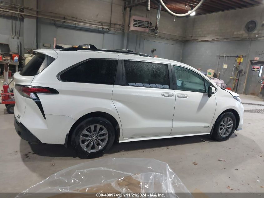 2021 Toyota Sienna Xle VIN: 5TDJSKFC7MS011947 Lot: 40897412