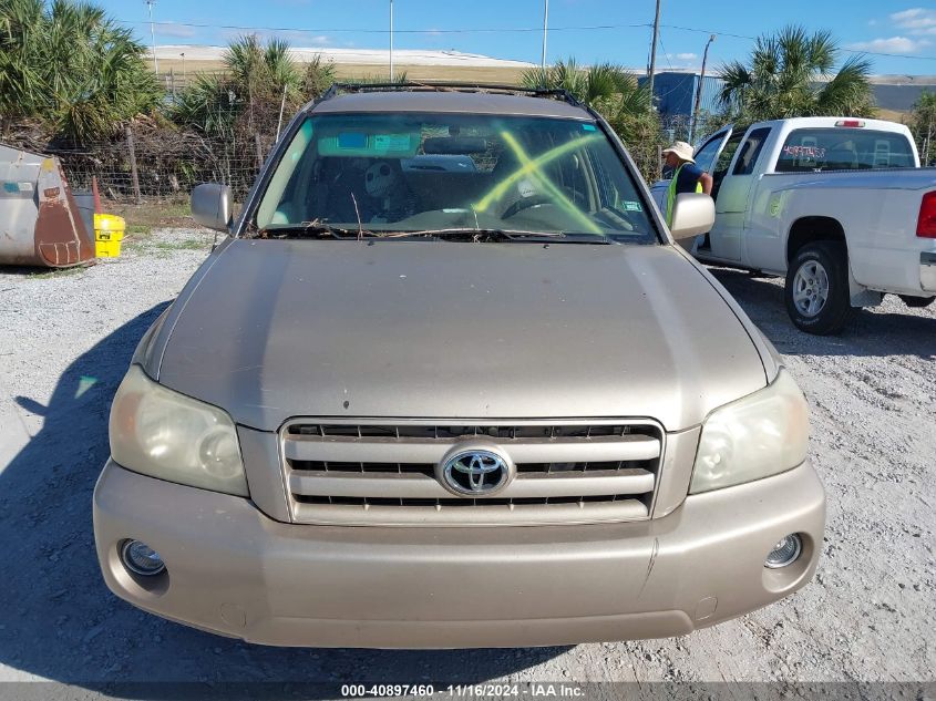 2006 Toyota Highlander V6 VIN: JTEDP21A960124286 Lot: 40897460