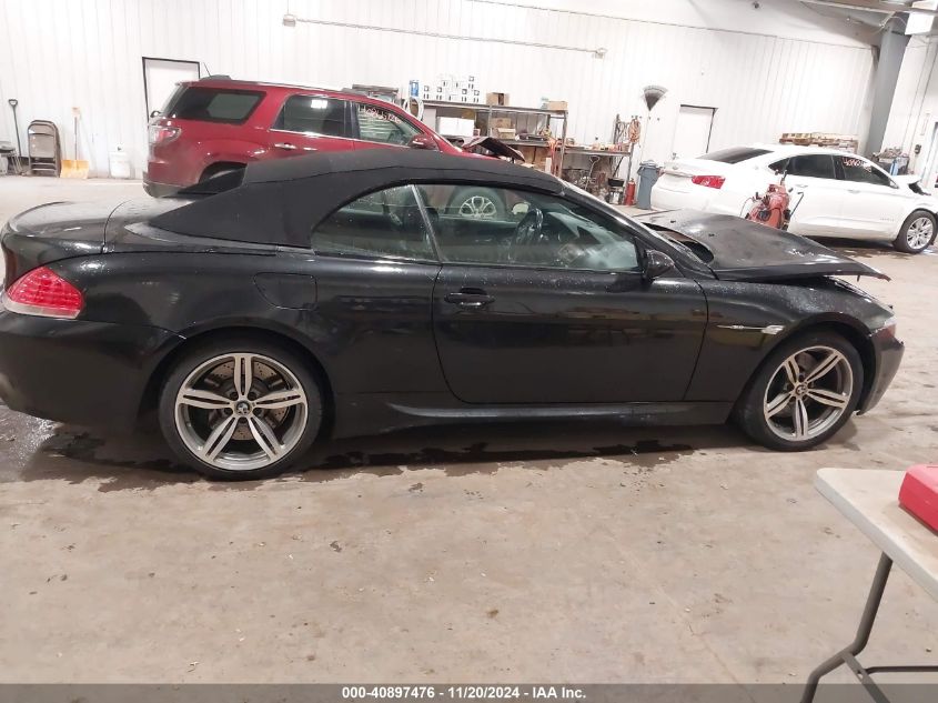 2007 BMW M6 VIN: WBSEK93547CS32288 Lot: 40897476