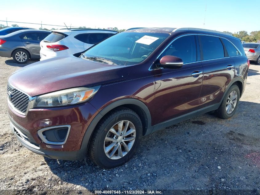 VIN 5XYPG4A31GG128522 2016 KIA Sorento, 2.4L Lx no.2