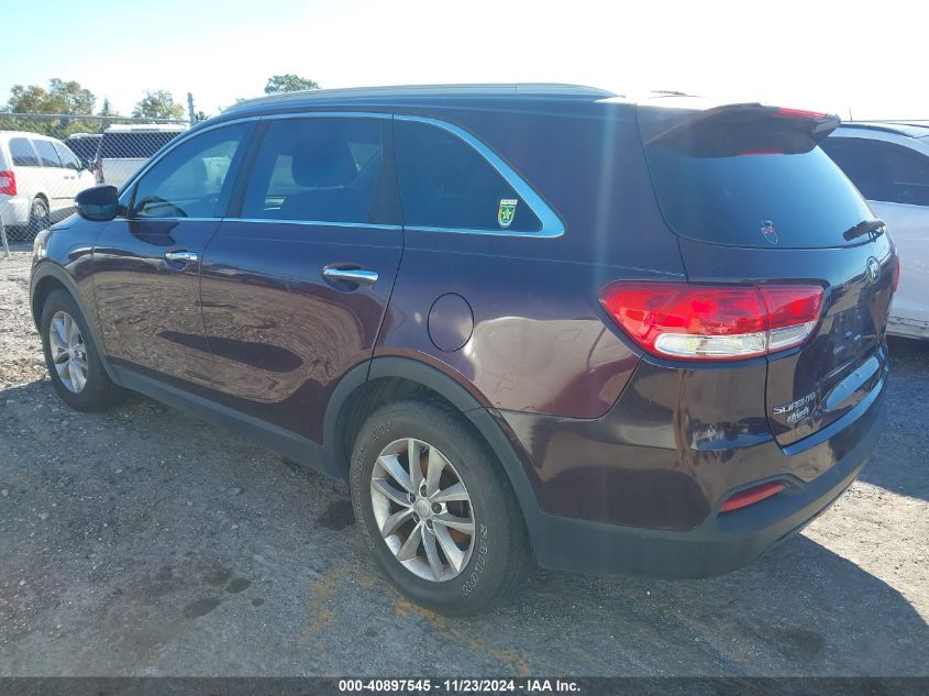 VIN 5XYPG4A31GG128522 2016 KIA Sorento, 2.4L Lx no.3