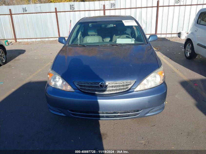 2002 Toyota Camry Xle VIN: JTDBE30K120045643 Lot: 40897725