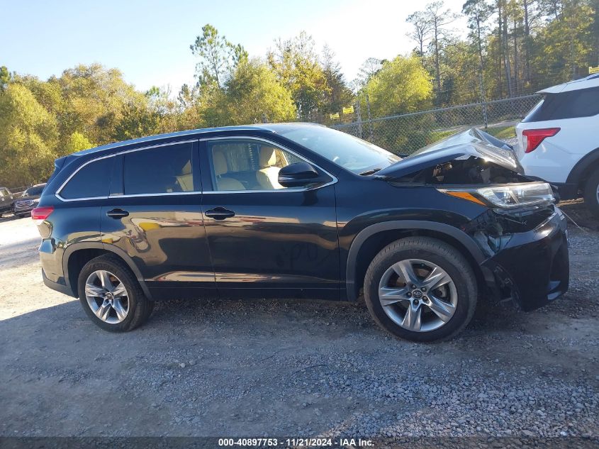 2017 Toyota Highlander Limited VIN: 5TDYZRFH7HS219976 Lot: 40897753