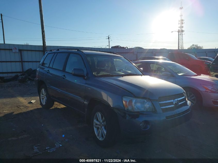 2006 Toyota Highlander Hybrid Limited V6 VIN: JTEDW21A860012310 Lot: 40897821