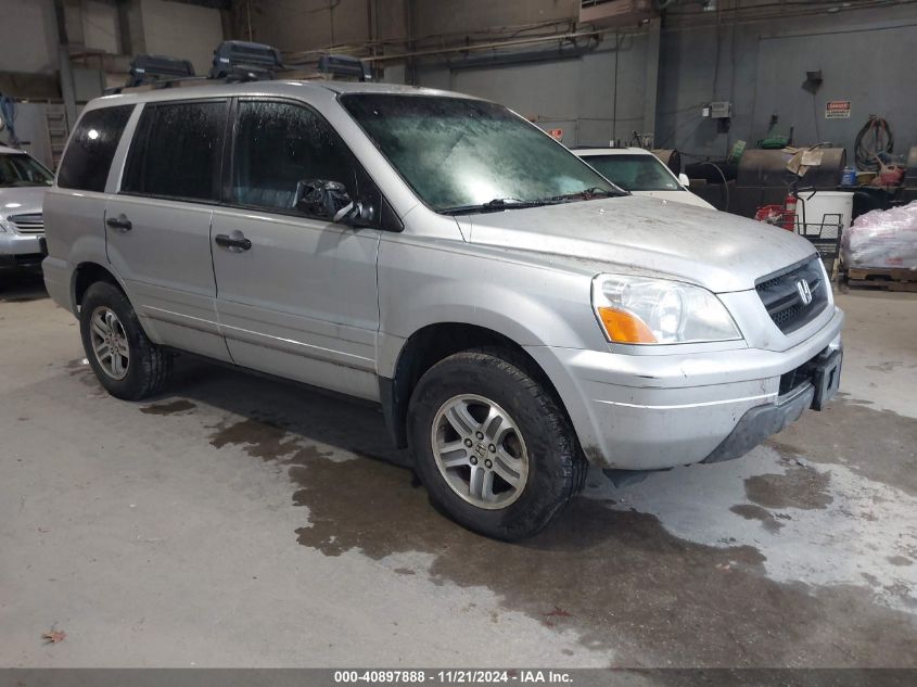 2005 Honda Pilot Ex-L VIN: 2HKYF18545H505797 Lot: 40897888