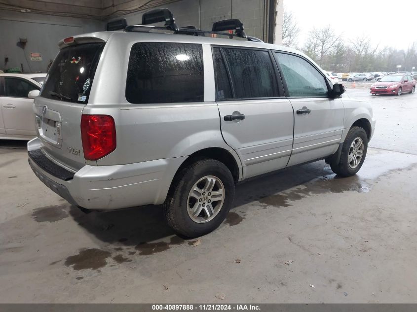 2005 Honda Pilot Ex-L VIN: 2HKYF18545H505797 Lot: 40897888