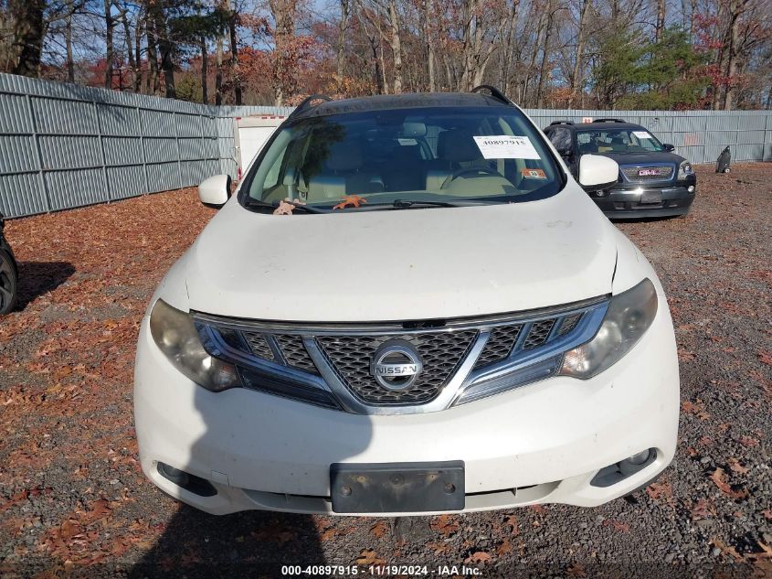 2013 Nissan Murano Sl VIN: JN8AZ1MW3DW306826 Lot: 40897915