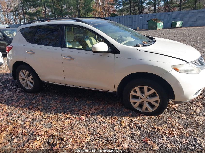 2013 Nissan Murano Sl VIN: JN8AZ1MW3DW306826 Lot: 40897915