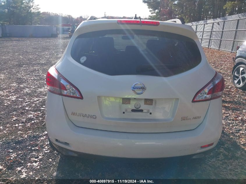 2013 Nissan Murano Sl VIN: JN8AZ1MW3DW306826 Lot: 40897915