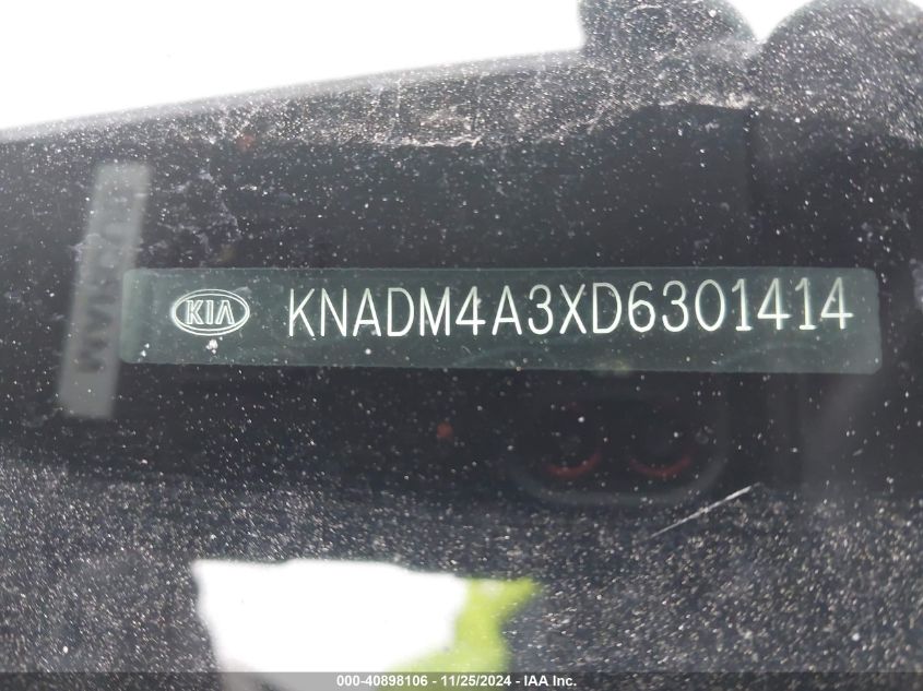 VIN KNADM4A3XD6301414 2013 KIA Rio, LX no.9