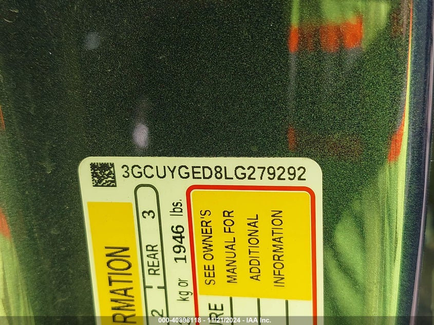 2020 CHEVROLET SILVERADO 1500 4WD  SHORT BED LTZ - 3GCUYGED8LG279292