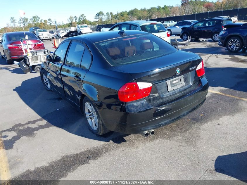 2008 BMW 328I VIN: WBAVA37538NL56511 Lot: 40898197