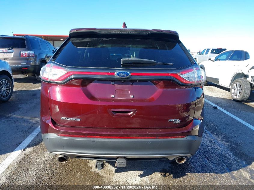 2018 Ford Edge Sel VIN: 2FMPK4J82JBB49509 Lot: 40898232