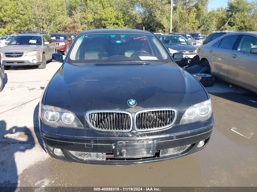 2008 BMW 750Li VIN: WBAHN83538DT78096 Lot: 40898318