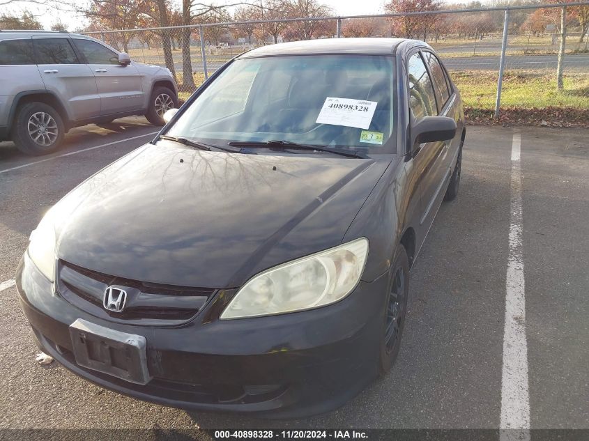 2005 Honda Civic Vp VIN: 2HGES16325H574840 Lot: 40898328