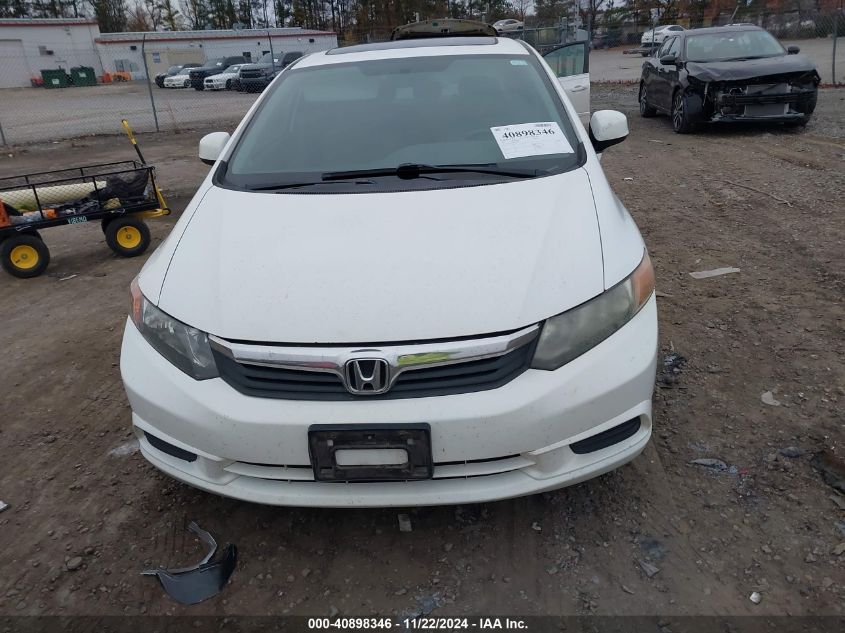 2012 Honda Civic Ex-L VIN: 2HGFB2F91CH025237 Lot: 40898346