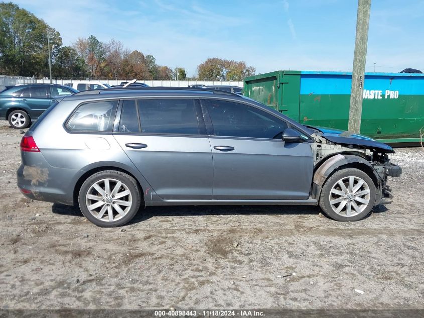 2016 Volkswagen Golf Sportwagen Tsi S 4-Door VIN: 3VWC17AU4GM512689 Lot: 40898443