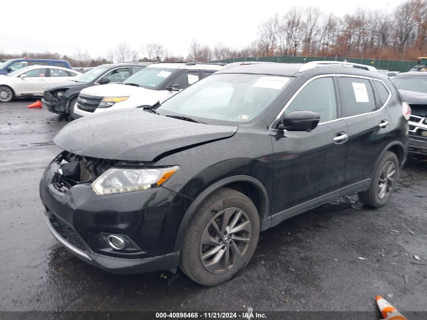 VIN KNMAT2MVXGP716645 2016 Nissan Rogue, SL no.2