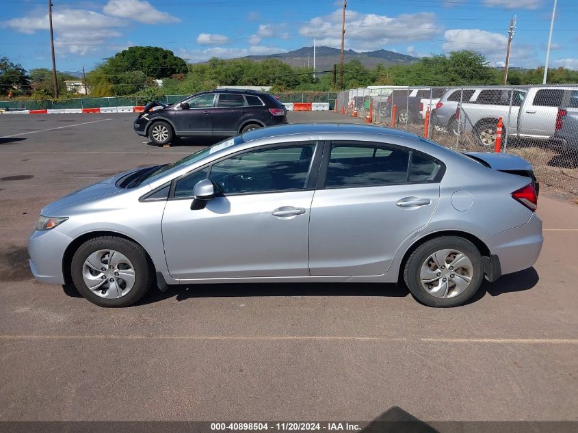 2013 Honda Civic Lx VIN: 2HGFB2F51DH584933 Lot: 40898504