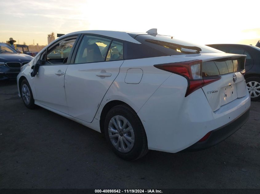 VIN JTDKAMFUXM3149771 2021 Toyota Prius, LE no.3