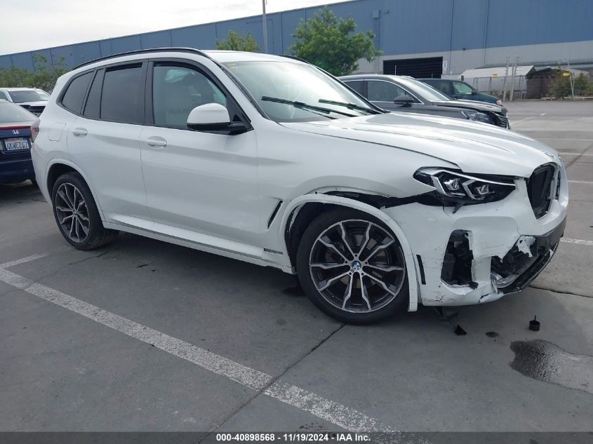 2022 BMW X3 XDRIVE30I - 5UX53DP00N9K29600