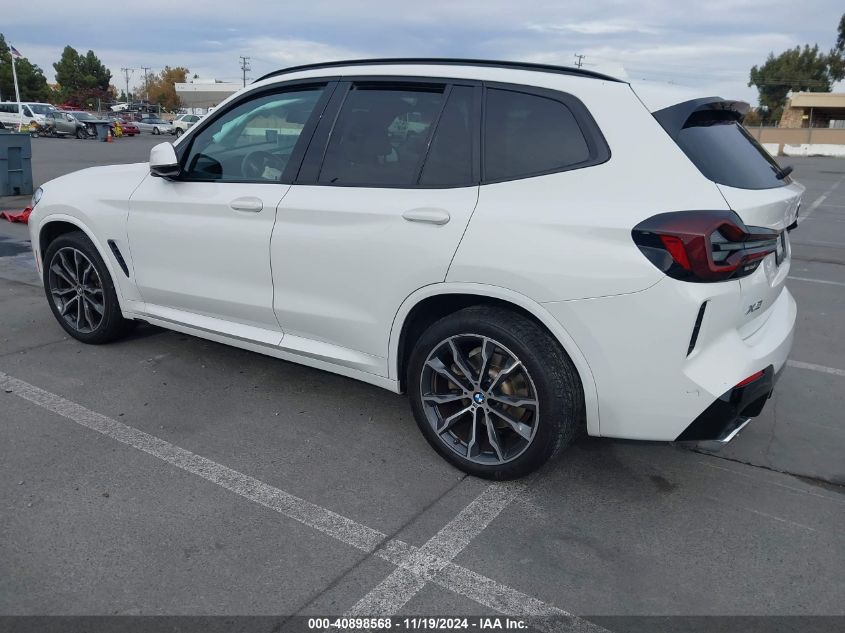 2022 BMW X3 XDRIVE30I - 5UX53DP00N9K29600