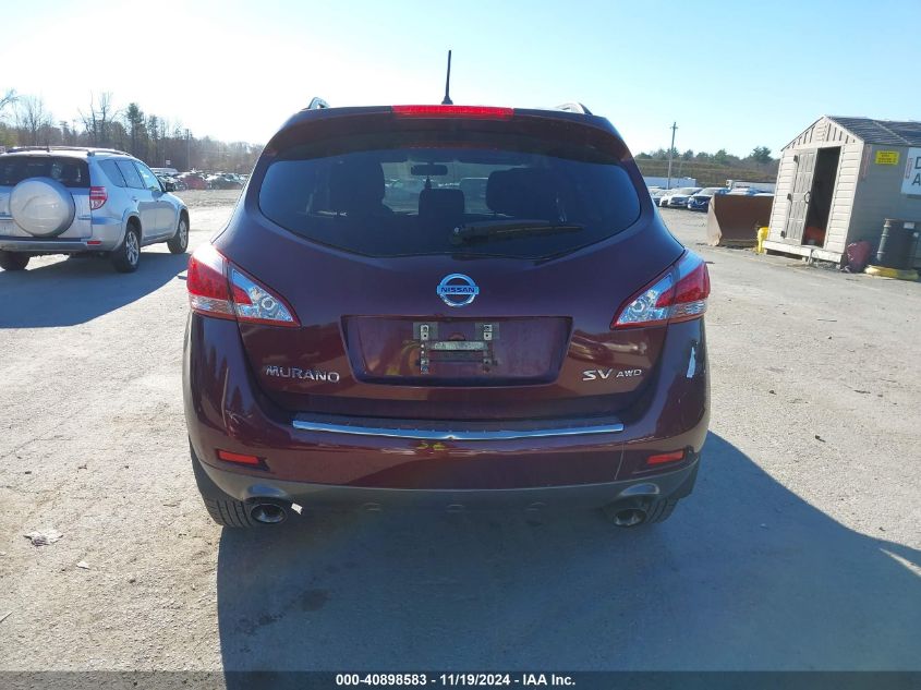 2012 Nissan Murano Sv VIN: JN8AZ1MW3CW235805 Lot: 40898583