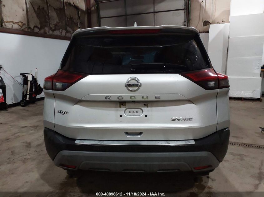 2021 Nissan Rogue Sv Intelligent Awd VIN: JN8AT3BB9MW216237 Lot: 40898612