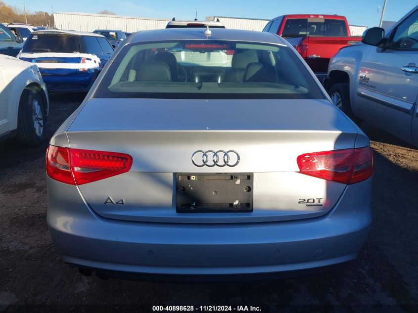 2013 Audi A4 2.0T Premium VIN: WAUFFAFL7DN020509 Lot: 40898628