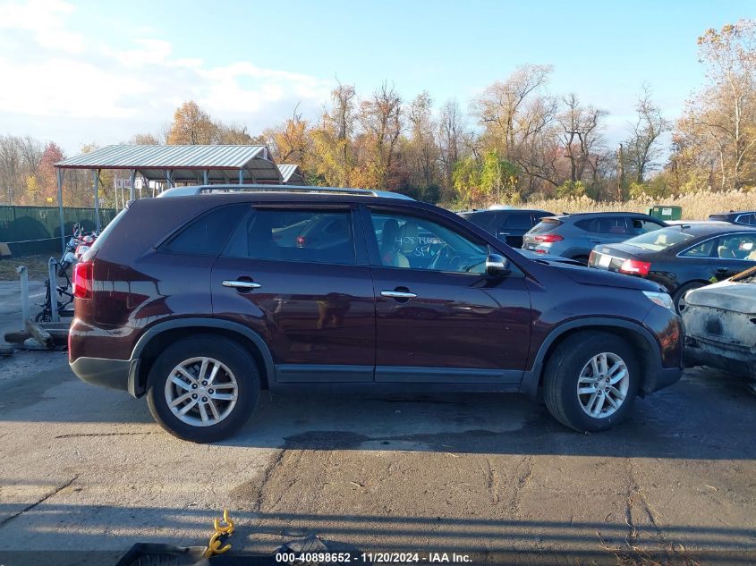 2015 Kia Sorento Lx VIN: 5XYKT3A67FG554515 Lot: 40898652