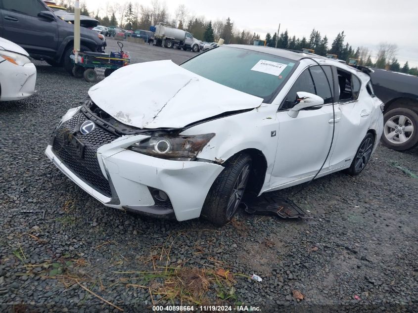 VIN JTHKD5BH6G2263653 2016 Lexus CT, 200H no.2