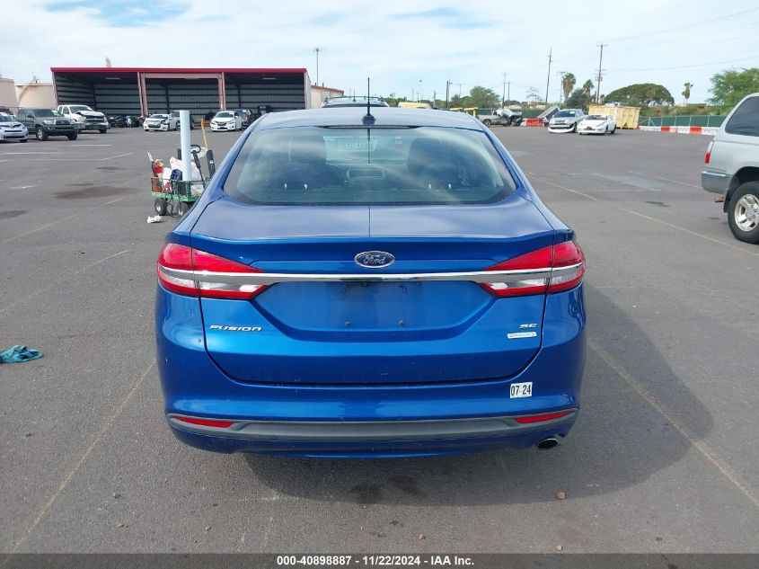 2017 Ford Fusion Se VIN: 3FA6P0HD0HR277309 Lot: 40898887