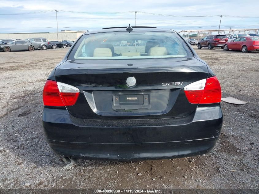 2006 BMW 325I VIN: WBAVB175X6NK30693 Lot: 40898930