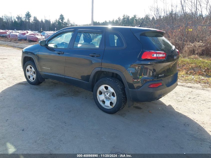 2014 Jeep Cherokee Sport VIN: 1C4PJMAB5EW287116 Lot: 40898990