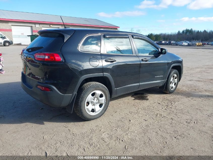 2014 Jeep Cherokee Sport VIN: 1C4PJMAB5EW287116 Lot: 40898990