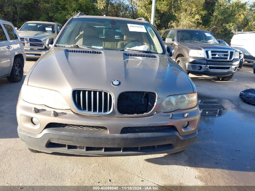 2004 BMW X5 3.0I VIN: 5UXFA13554LU34910 Lot: 40899040