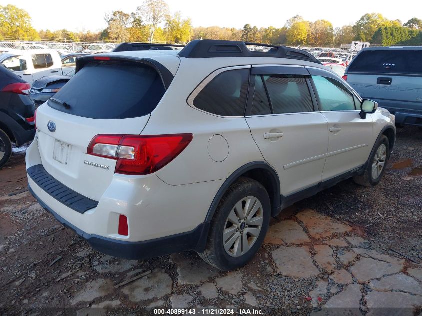 2015 Subaru Outback 2.5I Premium VIN: 4S4BSBDC2F3282518 Lot: 40899143