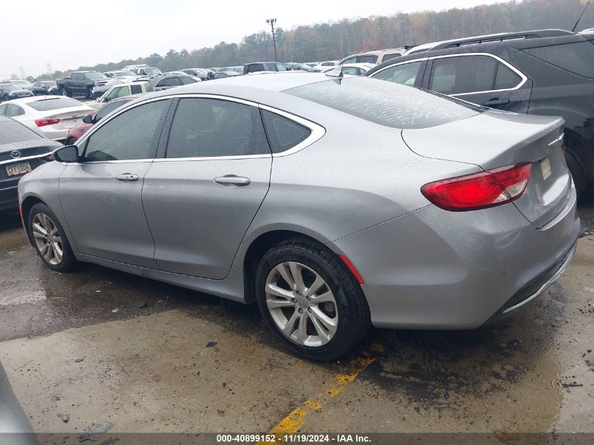 2015 Chrysler 200 Limited VIN: 1C3CCCAB6FN605842 Lot: 40899152