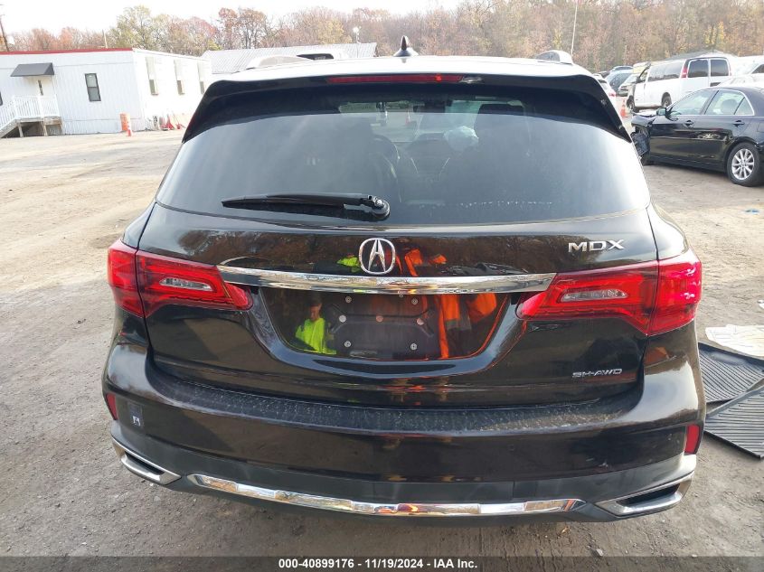 2017 Acura Mdx Advance Package VIN: 5FRYD4H88HB022946 Lot: 40899176