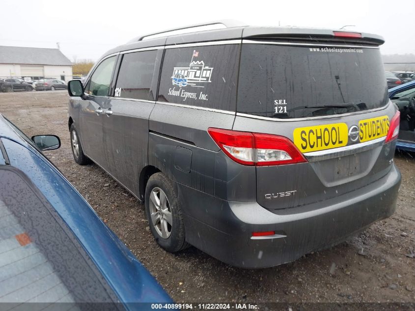 2016 Nissan Quest Platinum/S/Sl/Sv VIN: JN8AE2KP2G9151508 Lot: 40899194