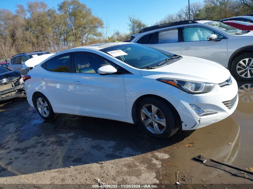 2016 Hyundai Elantra Value Edition VIN: 5NPDH4AE9GH677251 Lot: 40899202