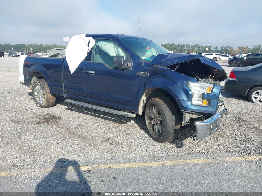 2017 Ford F-150 Xlt blue truck gasoline 1FTFX1EF6HFA80759 photo #1