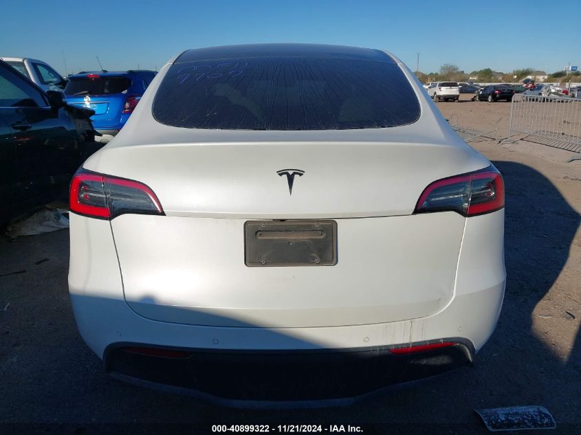 2021 Tesla Model Y Long Range Dual Motor All-Wheel Drive VIN: 5YJYGDEE8MF119707 Lot: 40899322