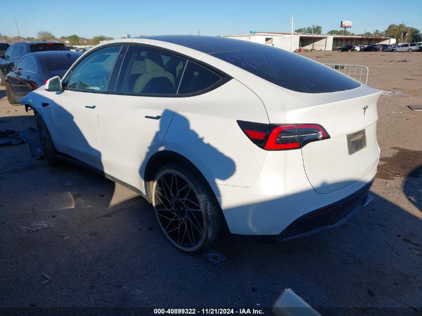 2021 Tesla Model Y Long Range Dual Motor All-Wheel Drive VIN: 5YJYGDEE8MF119707 Lot: 40899322