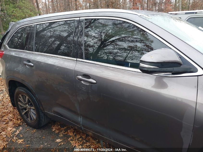 2017 Toyota Highlander Xle VIN: 5TDJZRFH4HS468009 Lot: 40899373