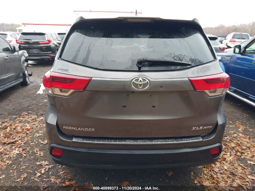 2017 Toyota Highlander Xle VIN: 5TDJZRFH4HS468009 Lot: 40899373