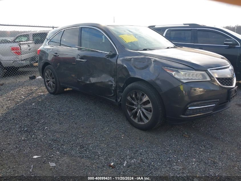 VIN 5FRYD4H48EB006710 2014 Acura MDX, Technology Pa... no.1