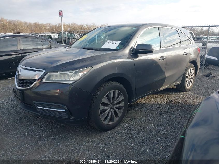 VIN 5FRYD4H48EB006710 2014 Acura MDX, Technology Pa... no.2